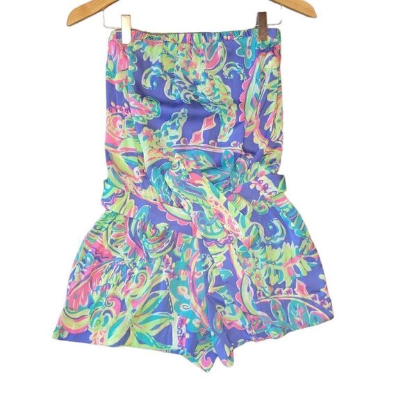 Lilly Pulitzer Strapless Ritz Romper Toucan Play Jumpsuit XS - Picture 2 of 14